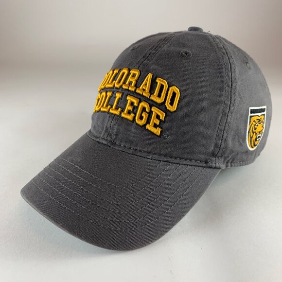 Colorado College Tigers NCAA Gray Legacy Relaxed Fit Strapback Adjustable Hat - Picture 1 of 5